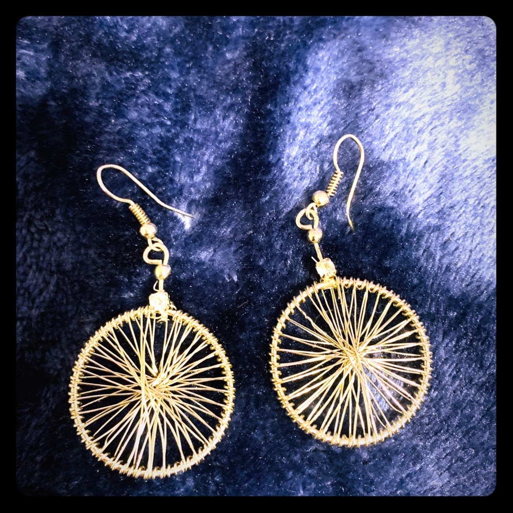 Silver toned earrings